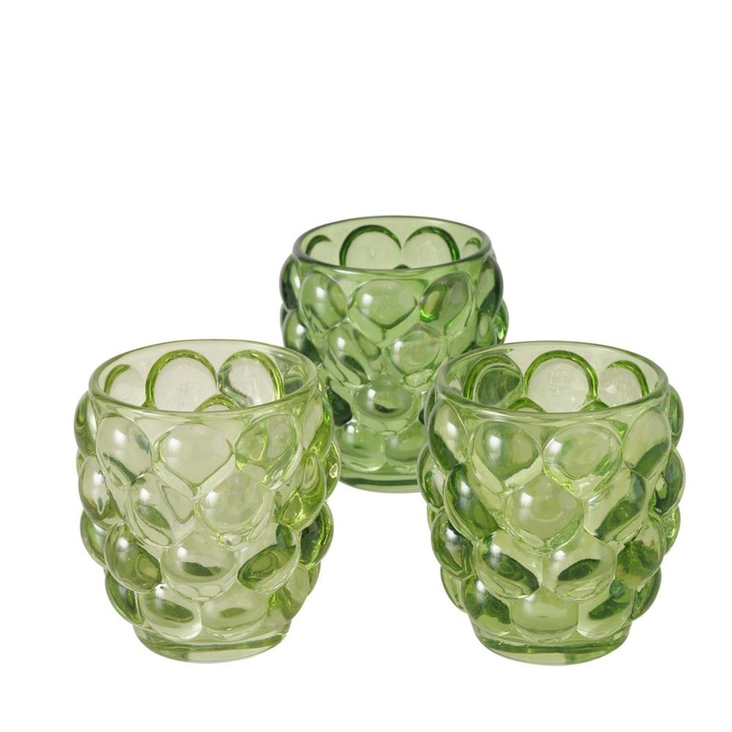 Boltze Home Laterne Bubbla Glas grün