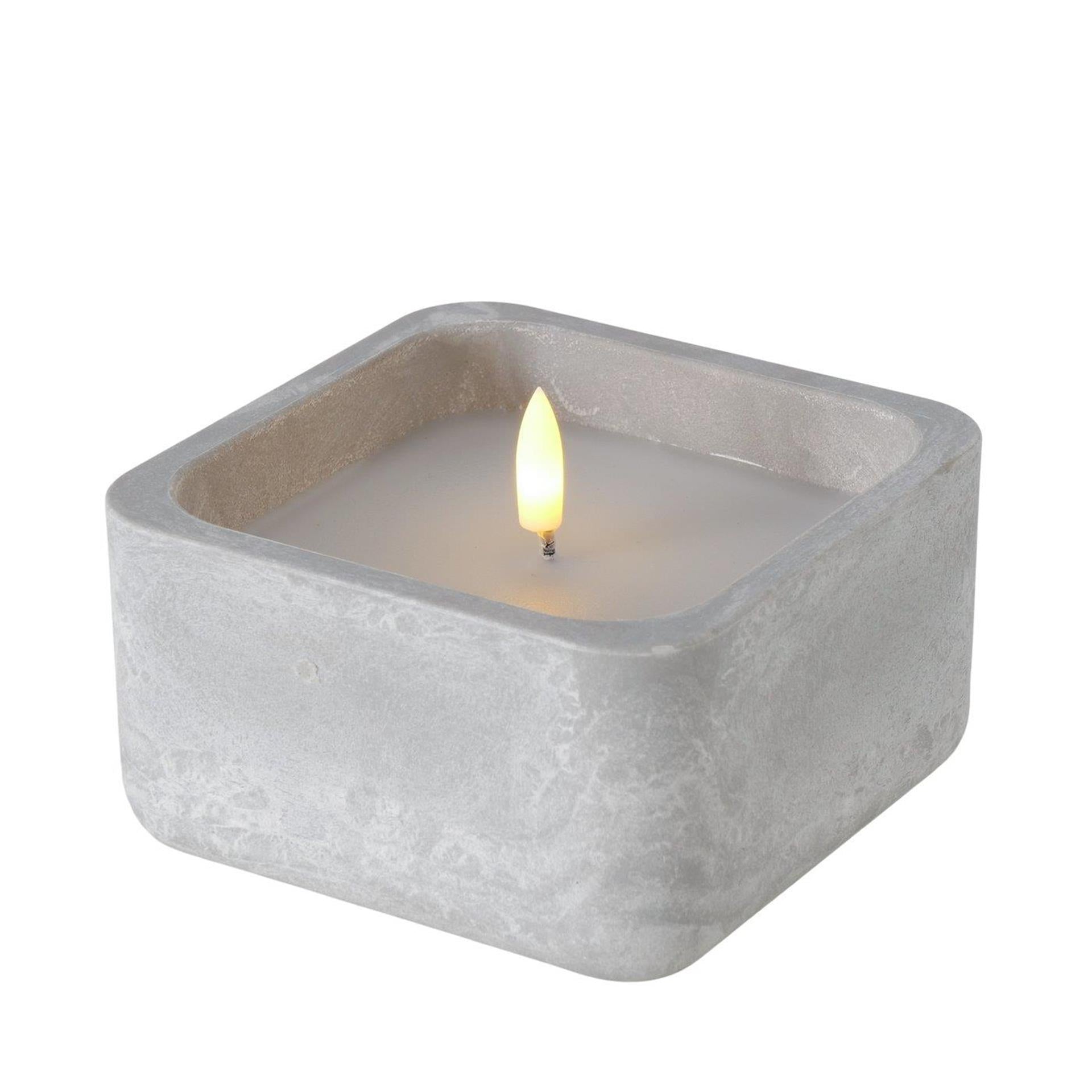 Boltze Home LED-Außenkerze 12x12x8,5cm