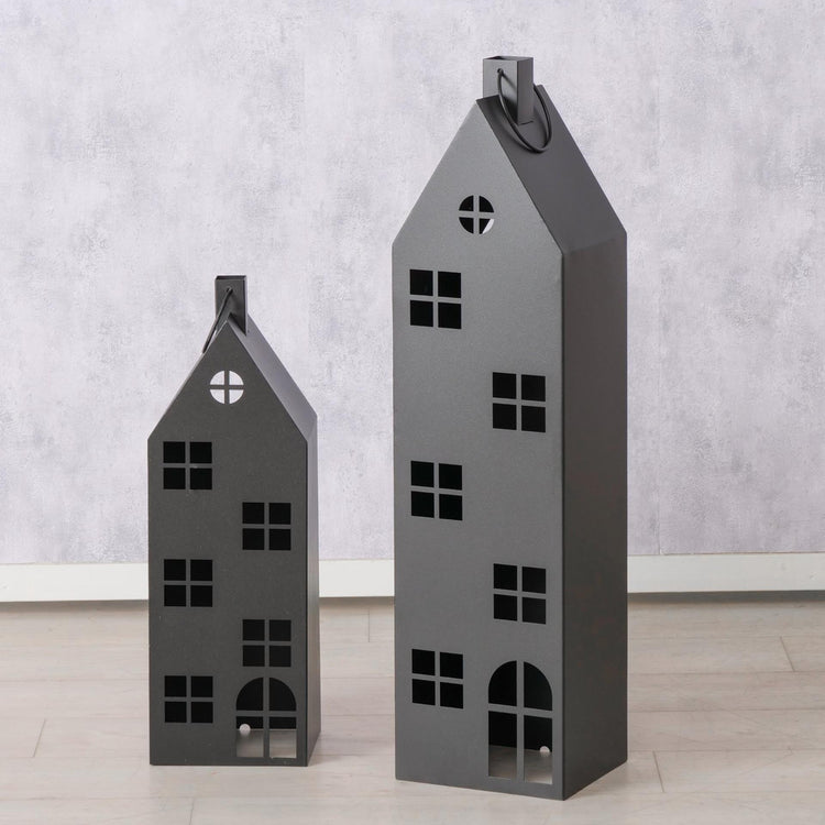 Boltze Home Laternen-Set Haus 2-teilig xxl