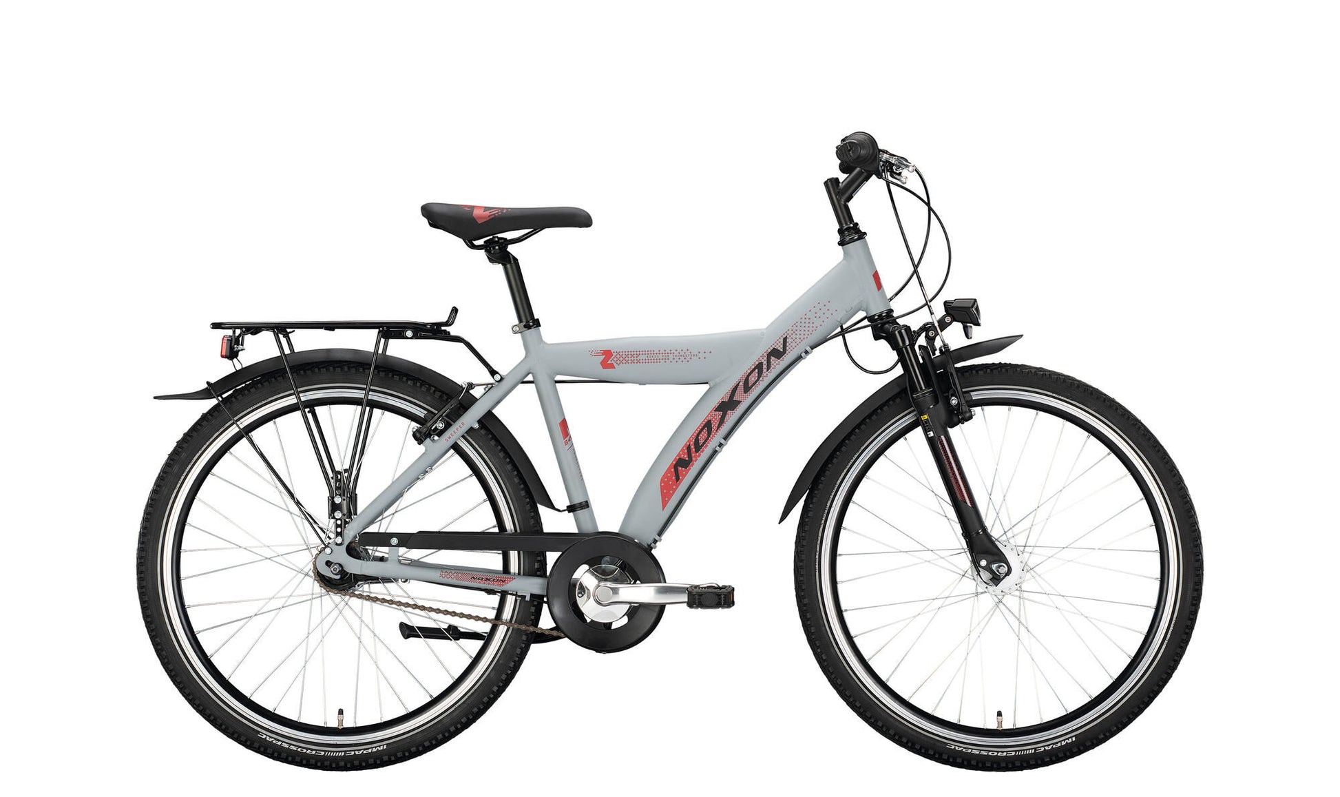 Noxon ATB Youth Sweeper FG ND (#1) Fahrrad -Kehrmaschine FG ND 26 50 BAN. 7sp Grau Matt