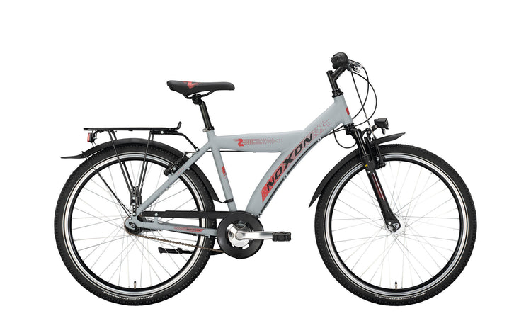Noxon ATB Youth Sweeper FG ND (#1) Fahrrad -Kehrmaschine FG ND 26 50 BAN. 7sp Grau Matt