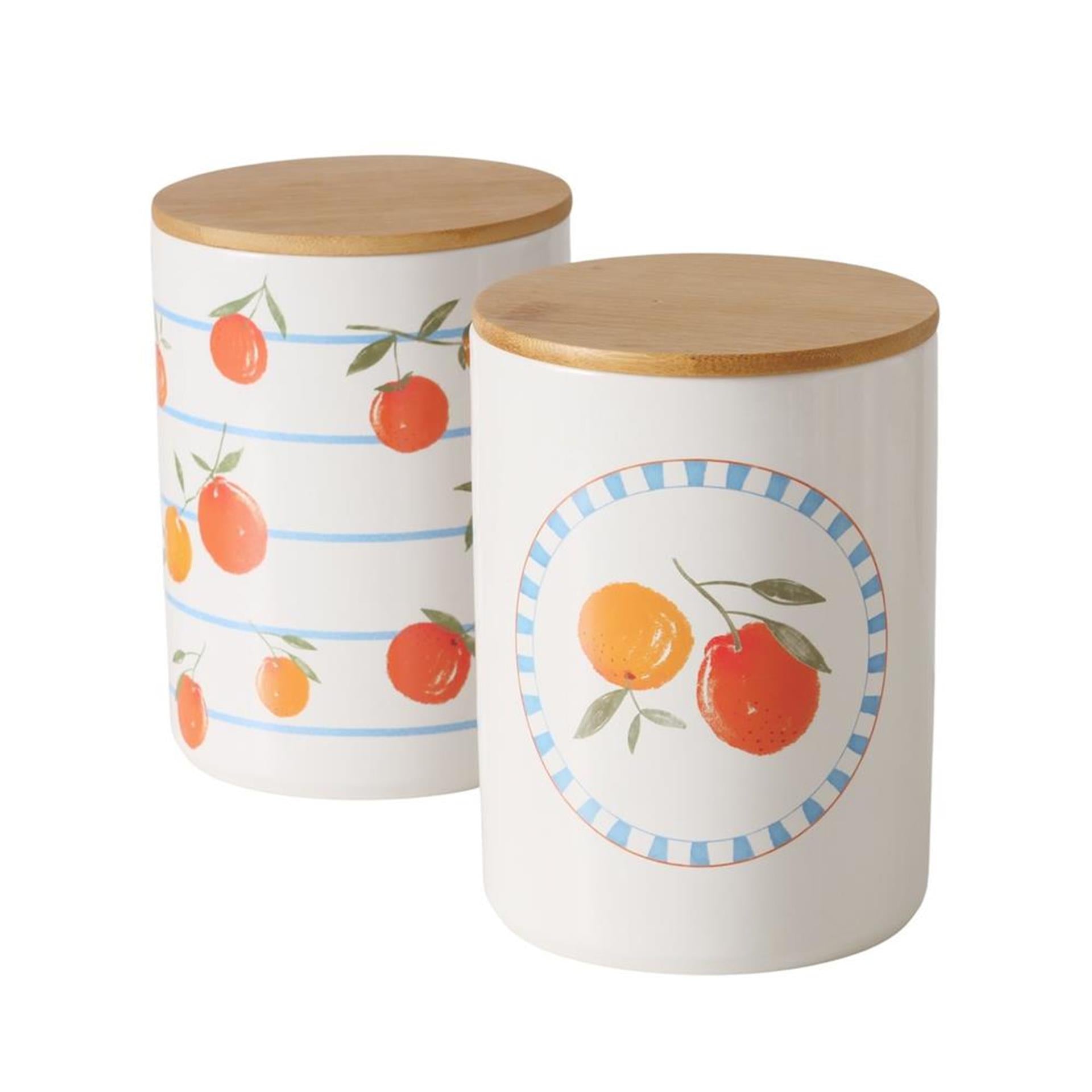 Orangefarbenes Vorratsglas von Boltze Home