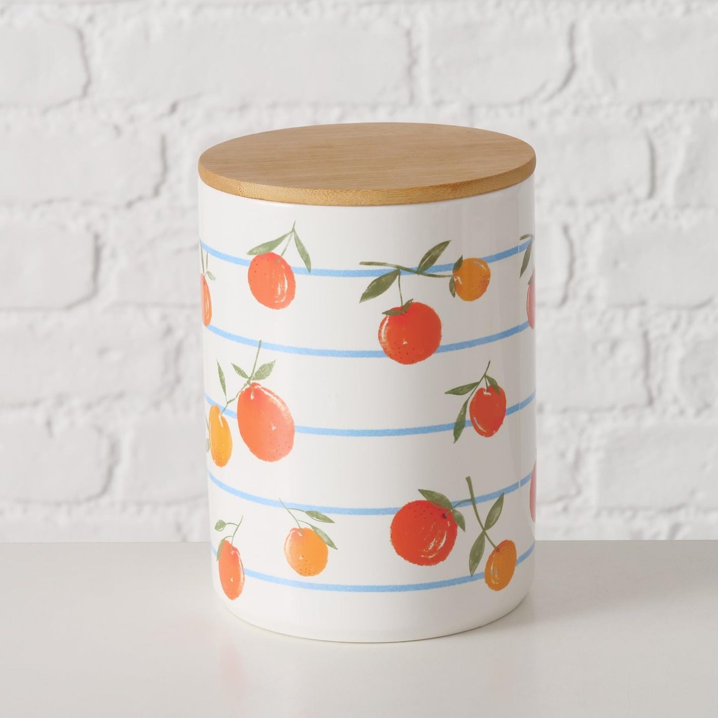 Orangefarbenes Vorratsglas von Boltze Home