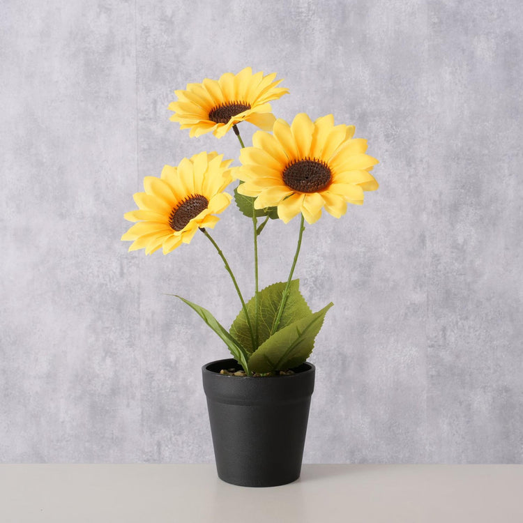 Boltze Home Kunstpflanze Sonnenblume 33cm