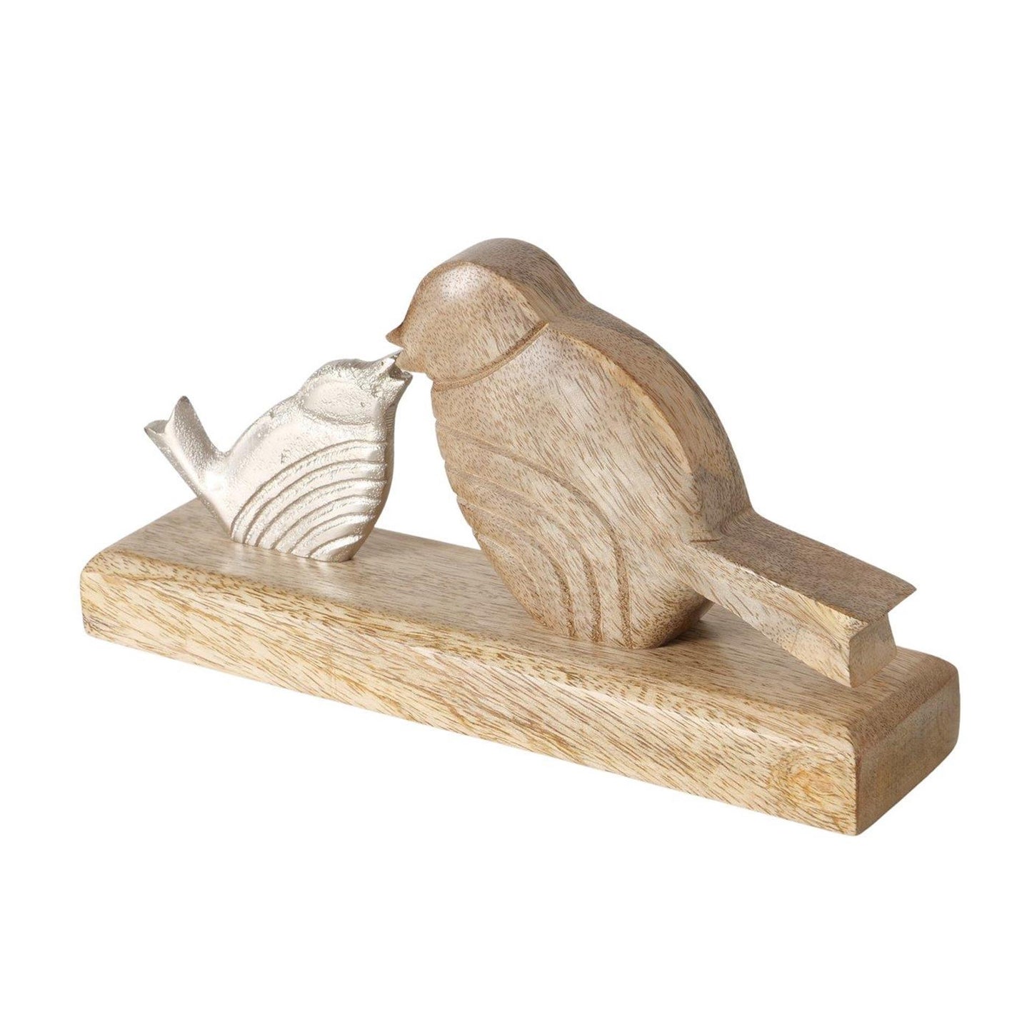 Boltze Wohnskulptur Vogel mit Jungem 23x5x12cm