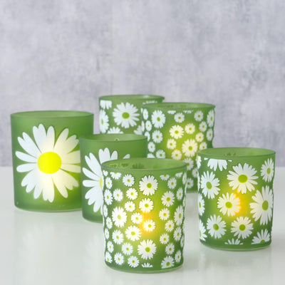 Boltze Home Laterne Gänseblümchen 2-teilig