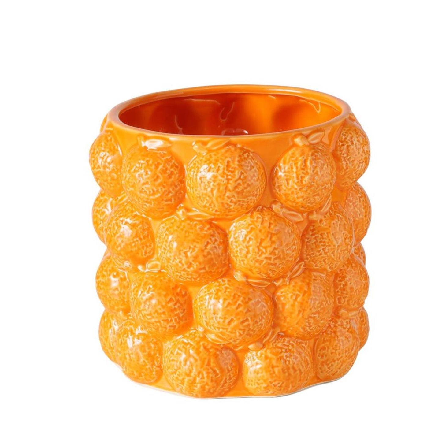 Boltze Home Blumentopf orange H15cm