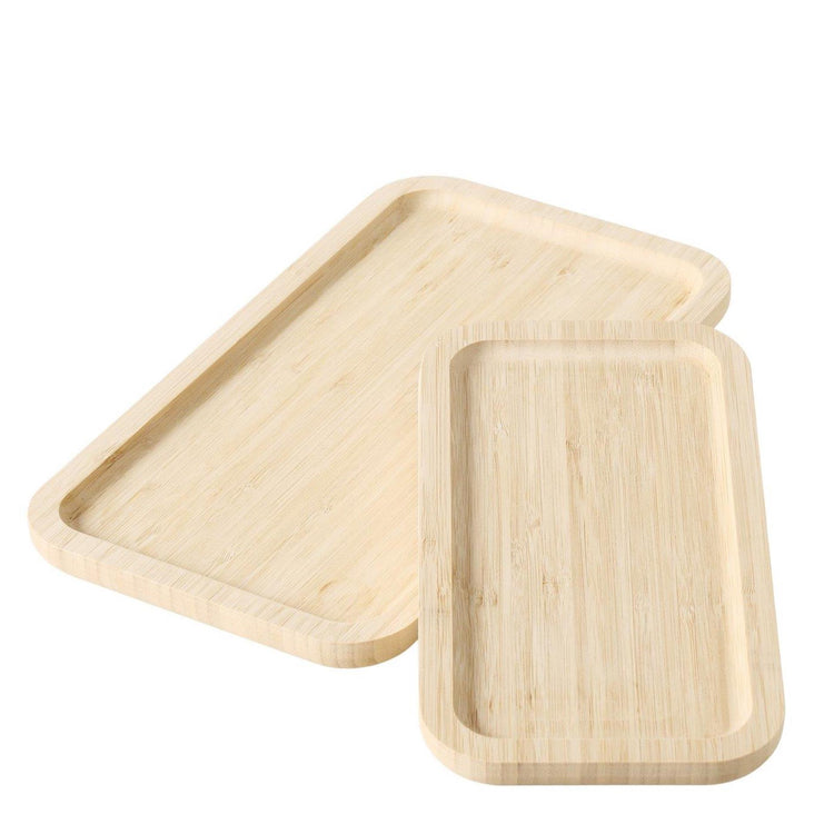 Boltze Home Tablett Bambus Set 2-teilig