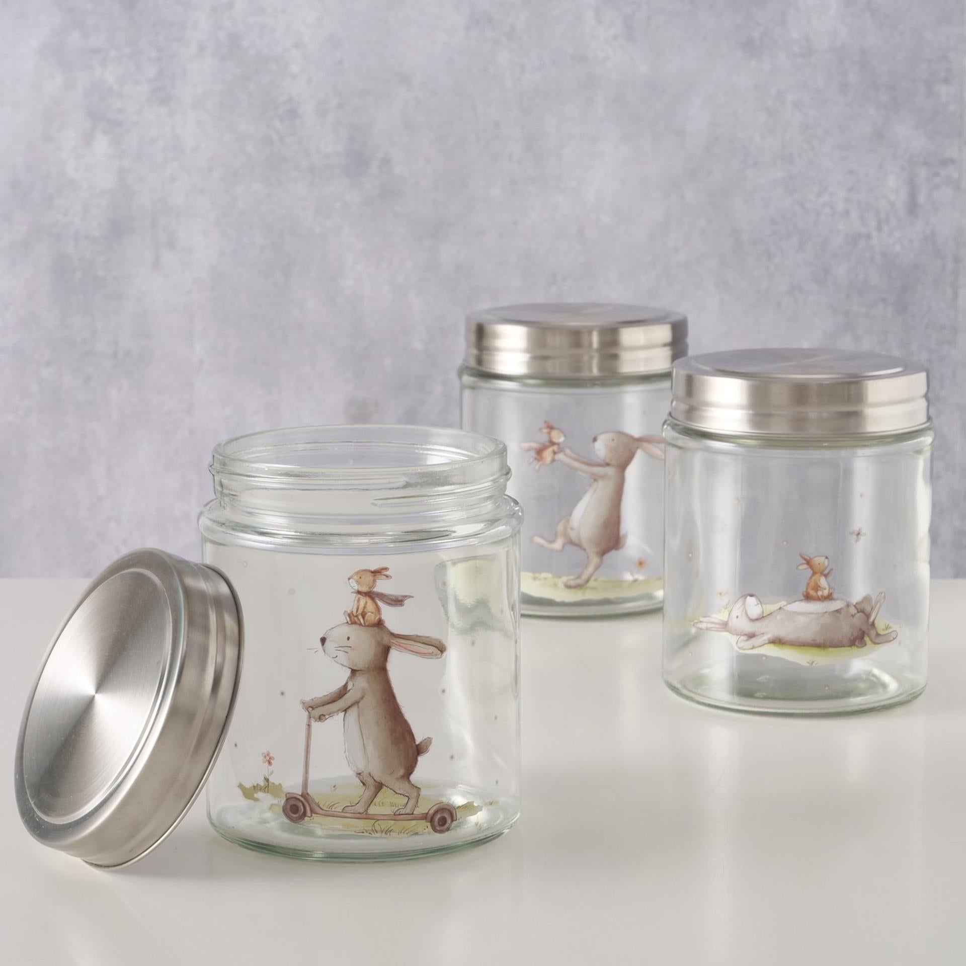 Boltze Home Vorratsglas Hase 625ml