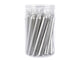Decoris Weihnachtsbaumkerzen silber1,3x10,5 cm 22 Stk