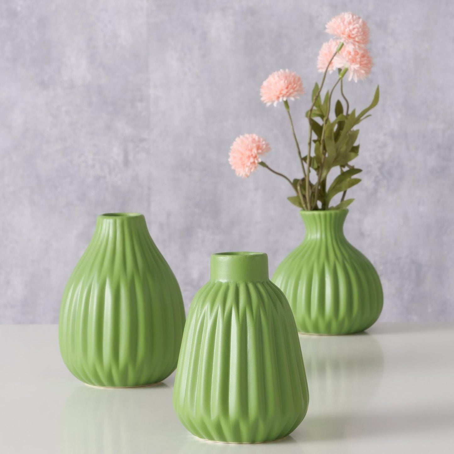 Boltze Home Vase Esko h11cm grün