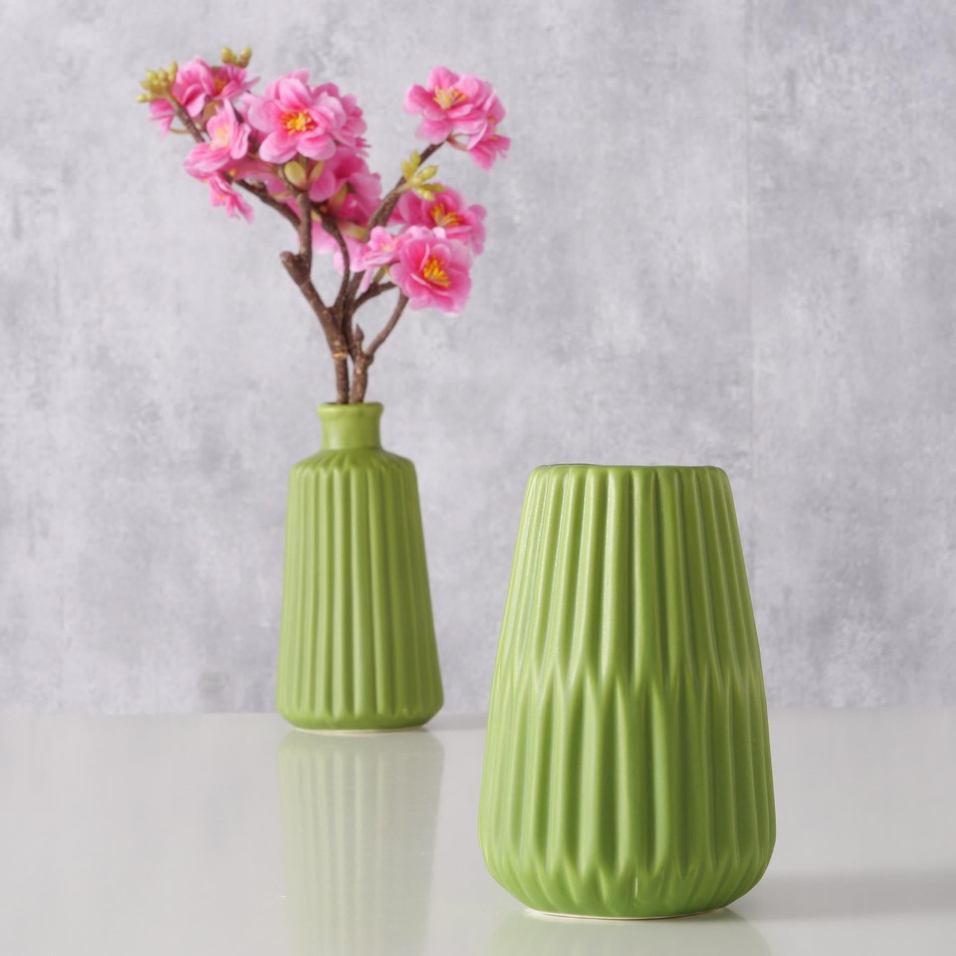 Boltze Home Vase Esko H17cm grün
