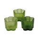 Boltze Home Teelichthalter grünes Glas ø7,8xh6cm