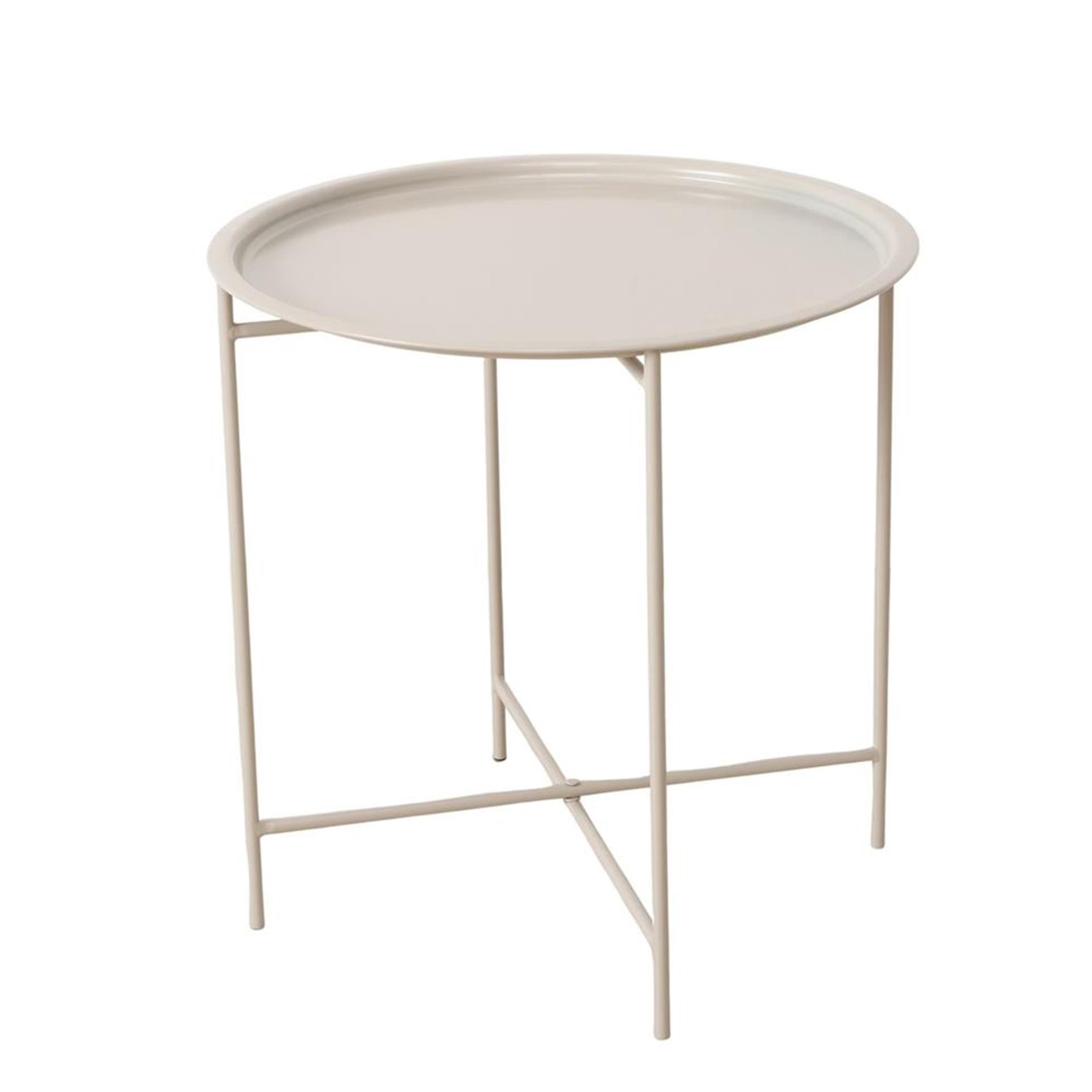 Boltze Home Tabletttisch Metall Beige