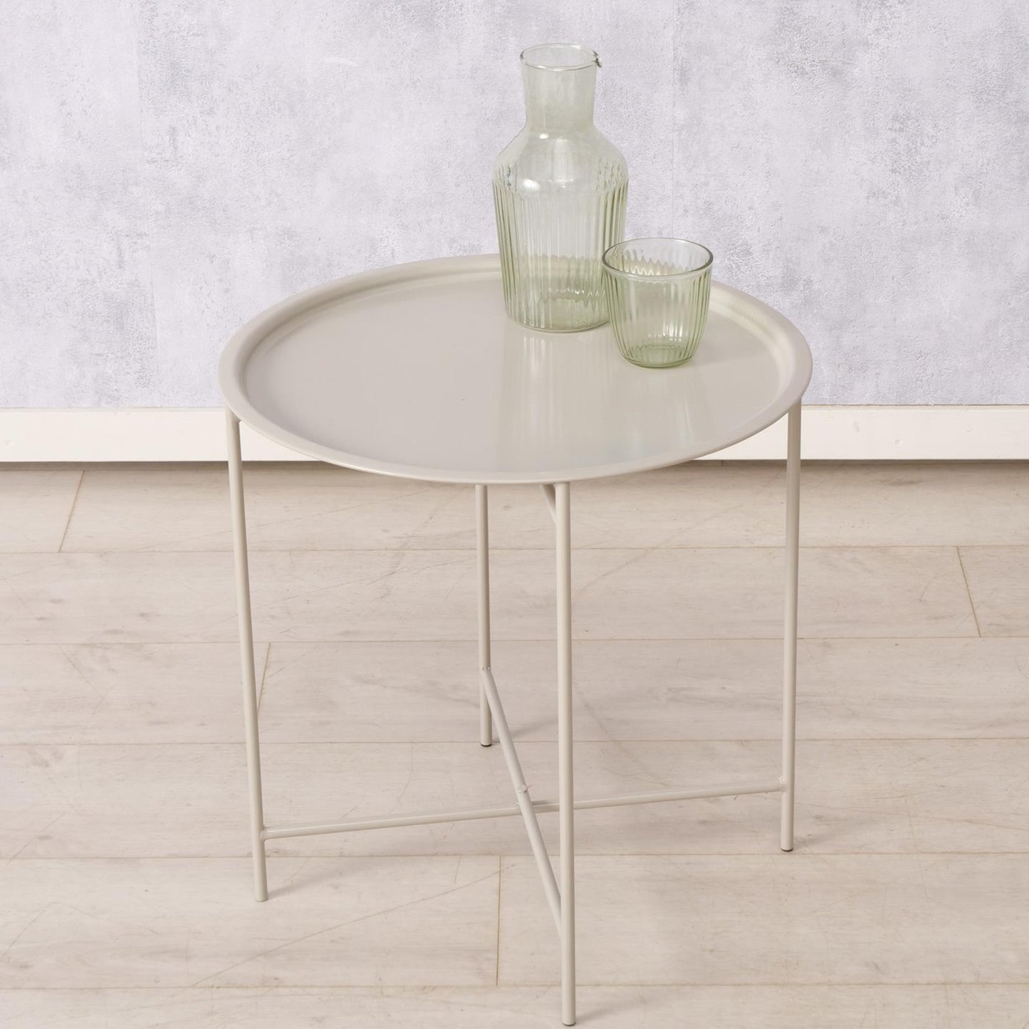 Boltze Home Tabletttisch Metall Beige