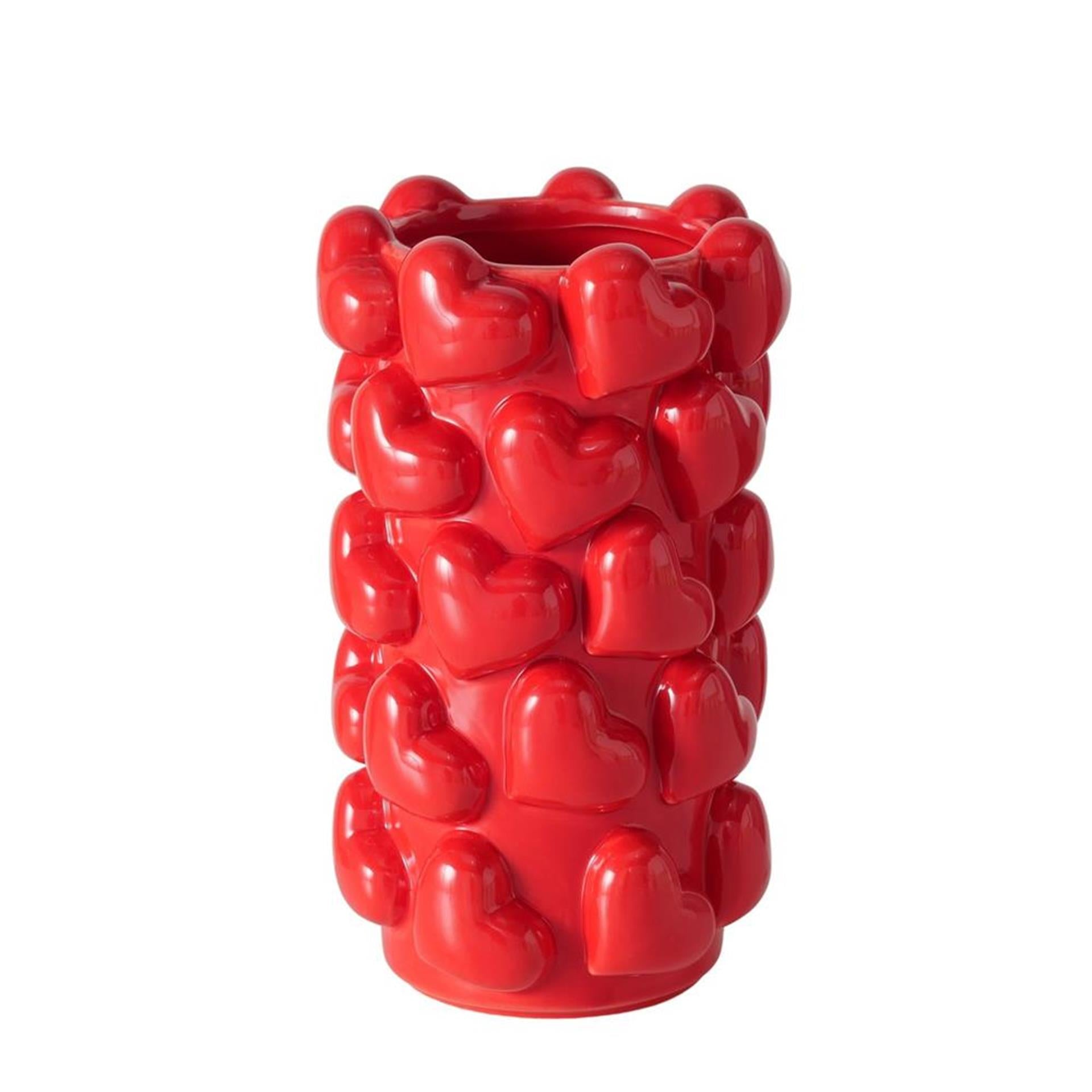 Boltze Home Vase mit Herzen h20cm