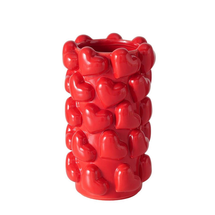 Boltze Home Vase mit Herzen h20cm