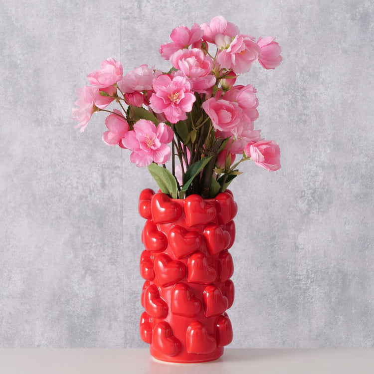 Boltze Home Vase mit Herzen h20cm