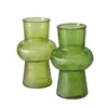 Boltze Home Vase Glas grün H20cm