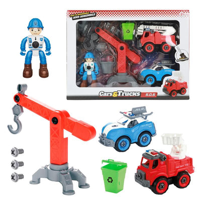 Cars Trucks Trucks spielen Hupliensten mit Zubehör