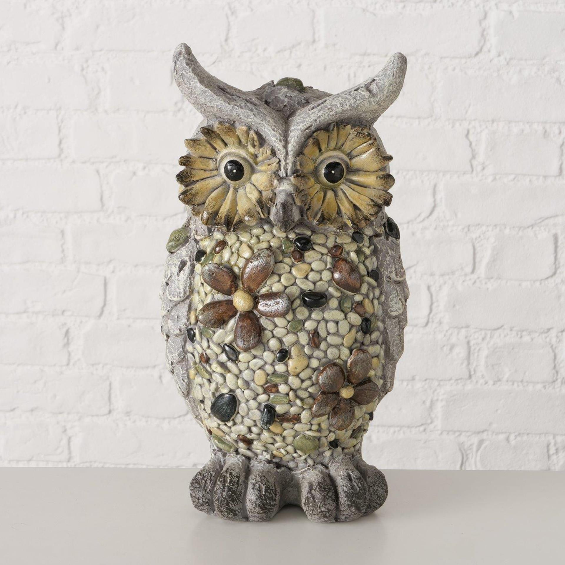 Boltze Wohnfigur Eule 21x18x39cm