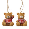 Boltze Home Weihnachtsanhänger Bär 5x4,5x6cm