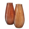 Boltze Home Vase Leavo Glas 13,5x13x28cm