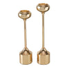 Boltze Home Kerzenständer-Set Gold 2-teilig