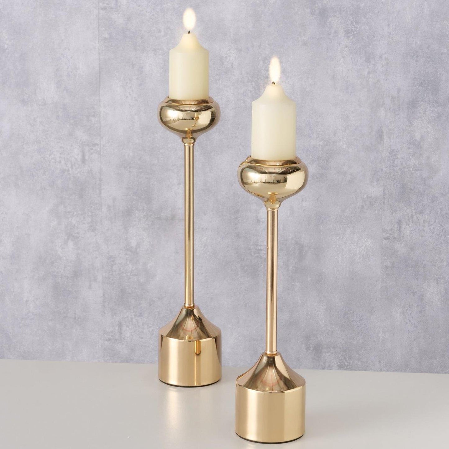 Boltze Home Kerzenständer-Set Gold 2-teilig
