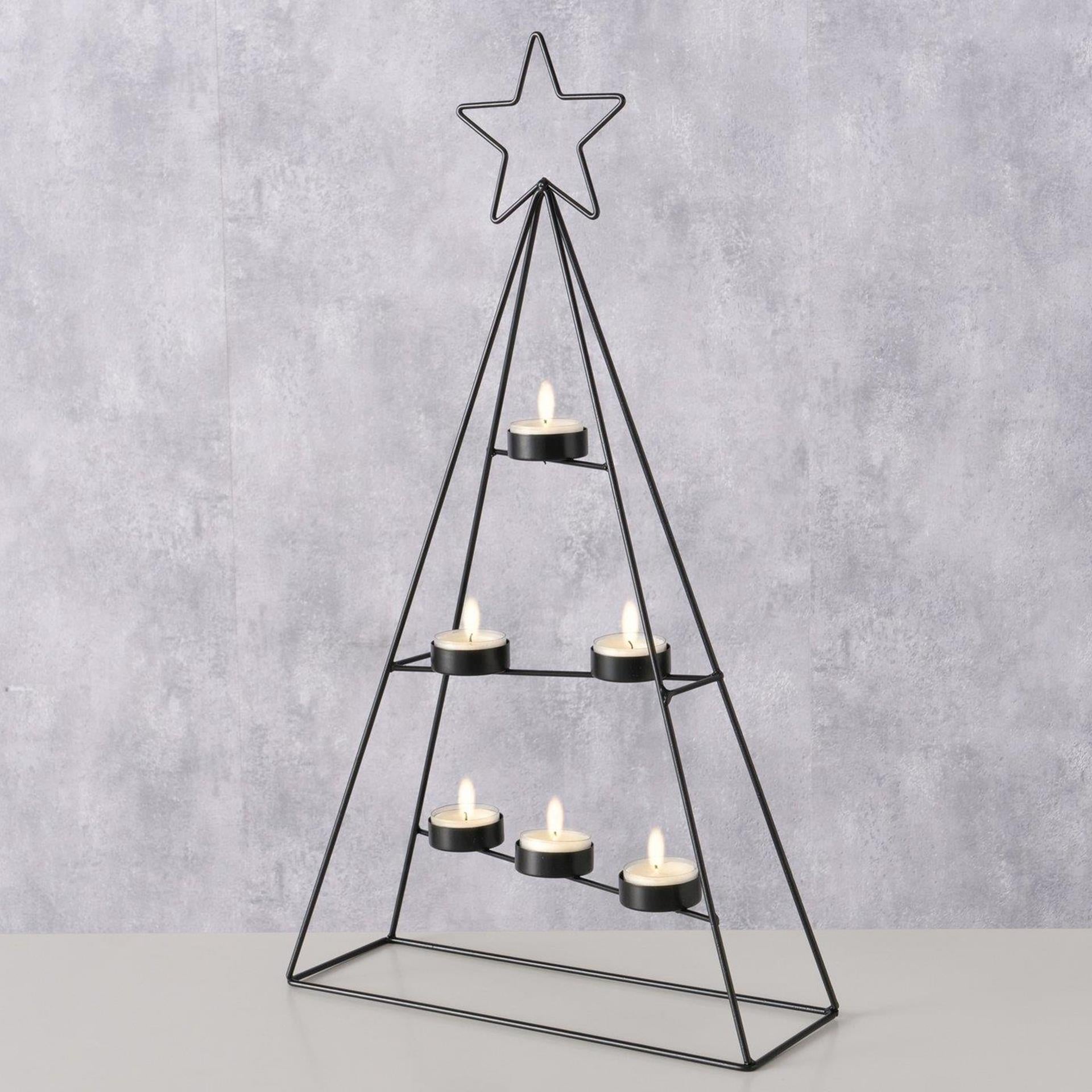 Boltze Home Teelichthalter Weihnachtsbaum