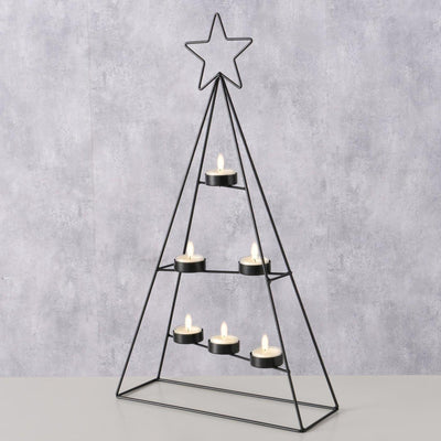 Boltze Home Teelichthalter Weihnachtsbaum
