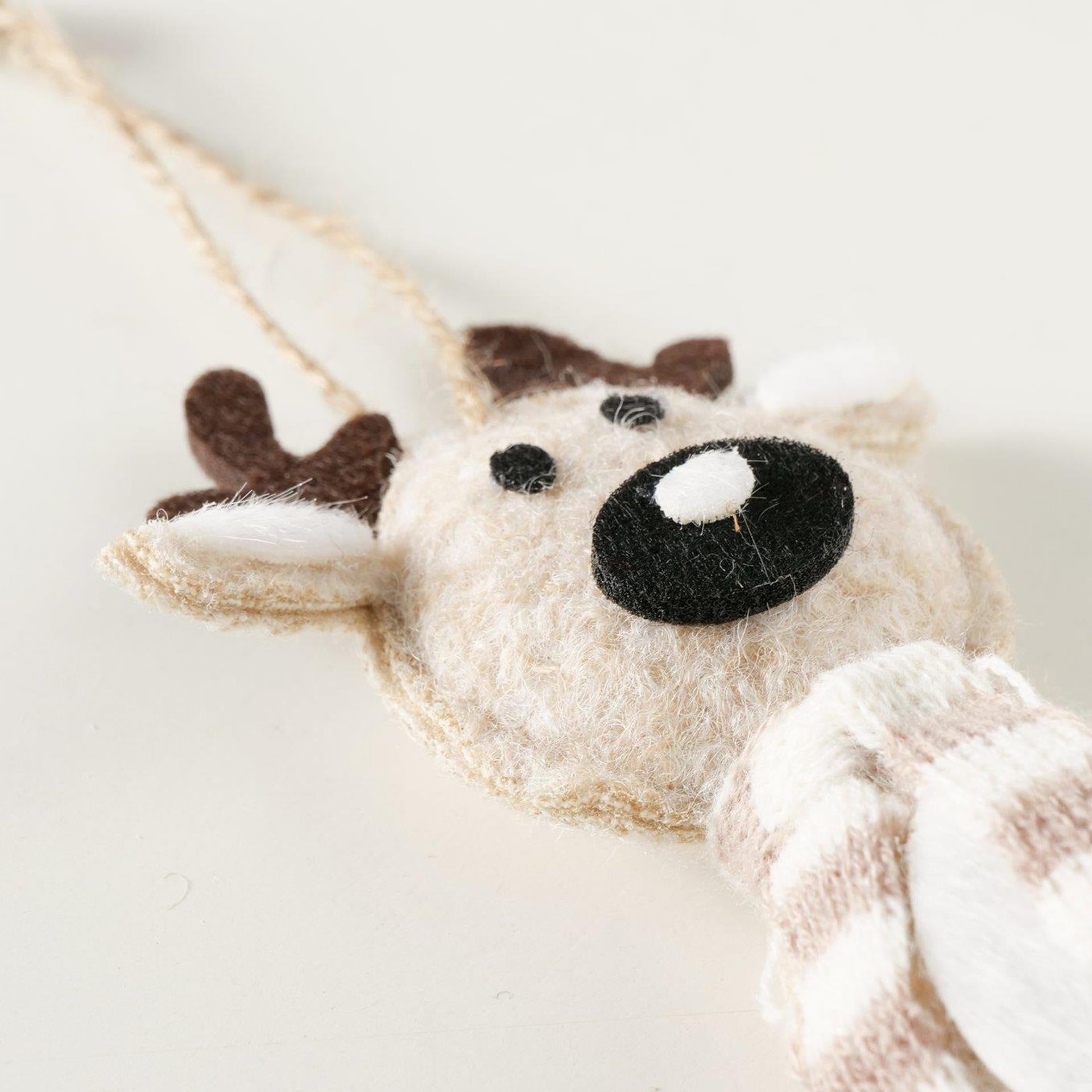 Boltze Home Weihnachtsanhänger Hirsch 7x30x14cm