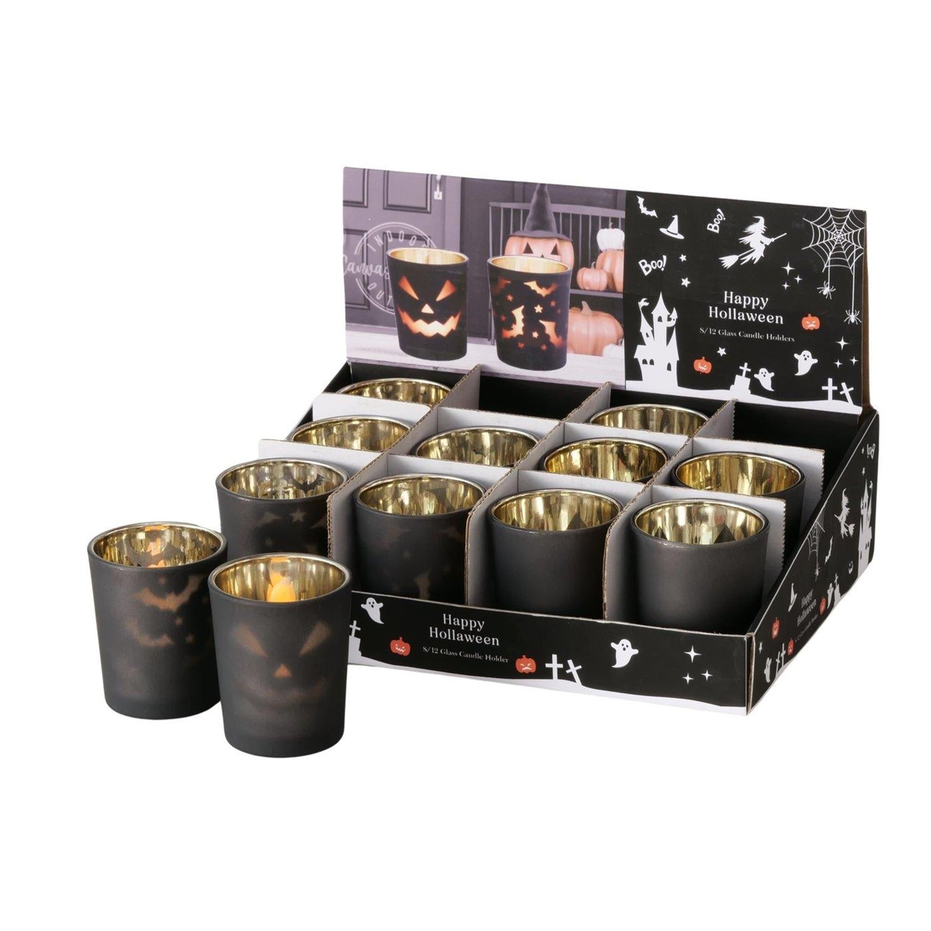 Boltze Home Boltze Teelichthalter Halloweeny ø5,5cm