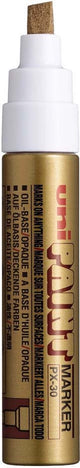 Posca Uni Paint PX-30 Gold-Farbmarker – 4–8,5 mm Keilspitze – Farbmarker auf Ölbasis, geeignet für viele Oberflächen wie; Glas, Papier, Keramik, Kunststoff oder Metall