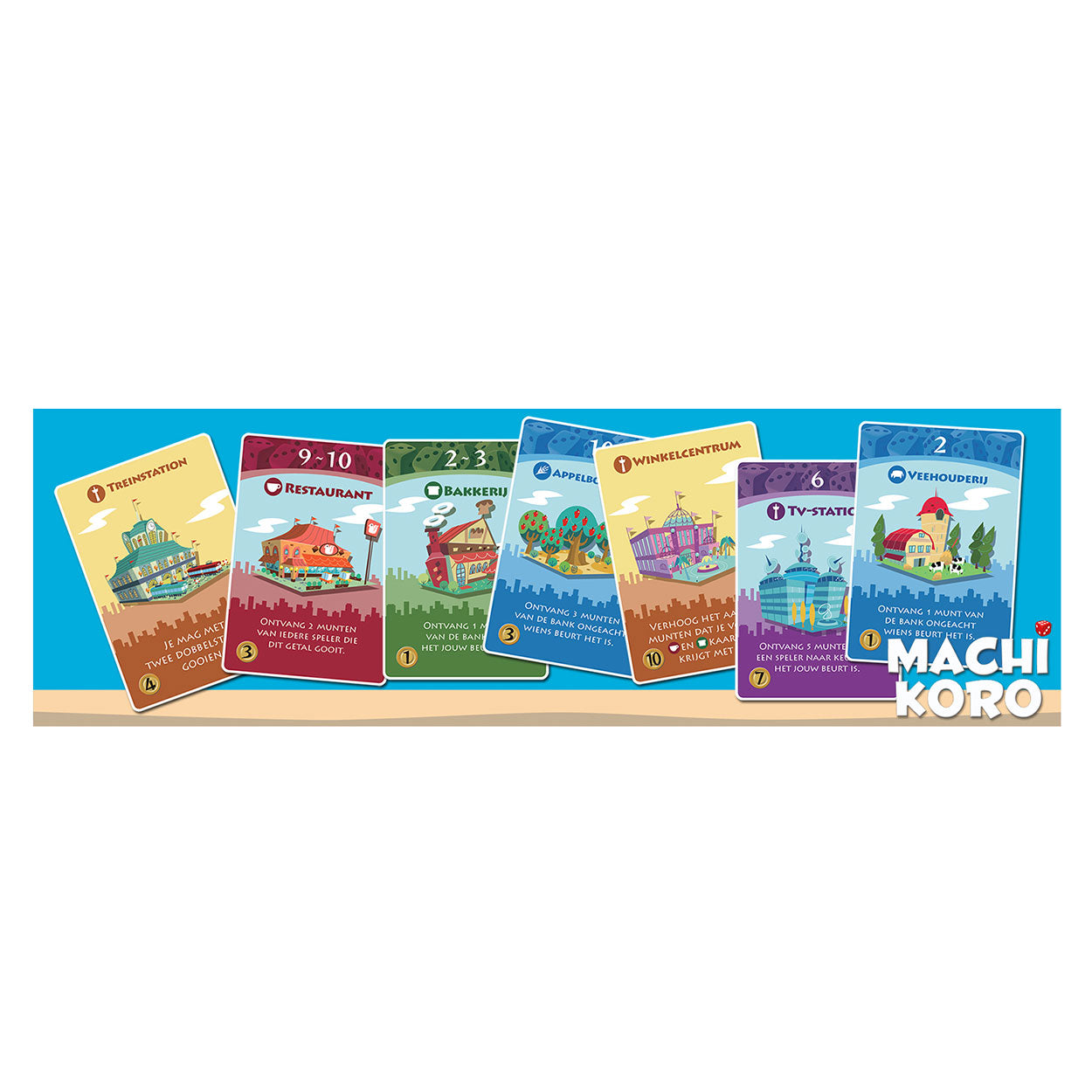 White Goblin Games Machi Koro Würfelspiel