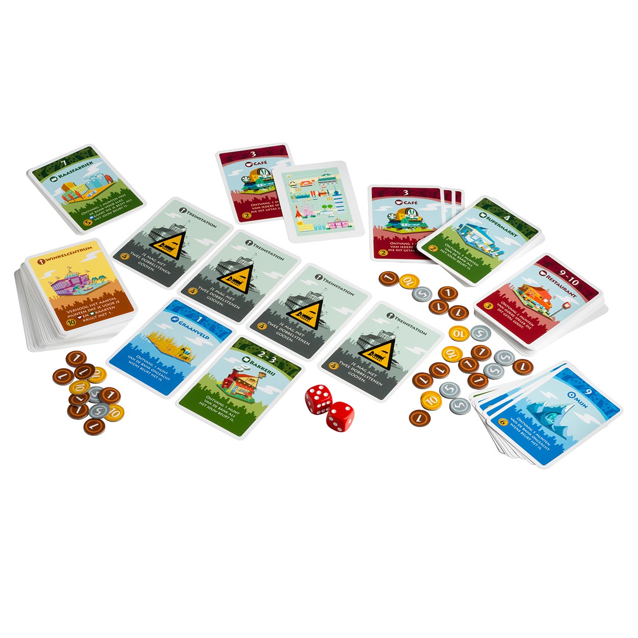 White Goblin Games Machi Koro Würfelspiel