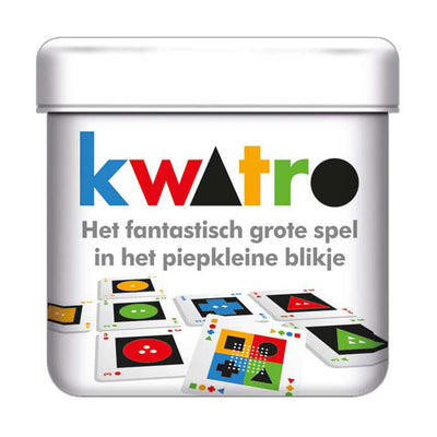 White Goblin Games Kwatro Kartenspiel für Reisen 2-4 Spieler (NL)