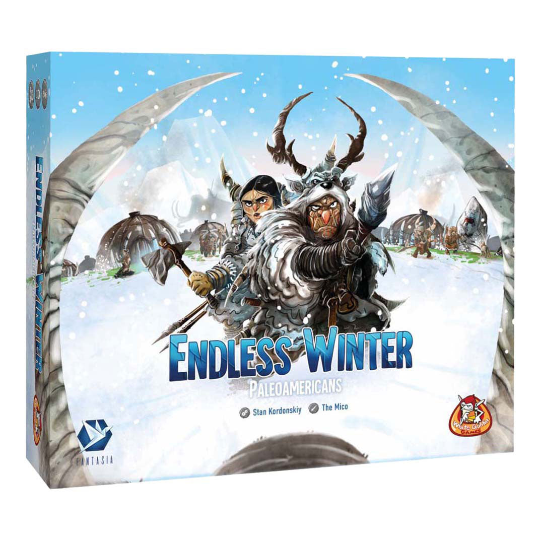 Weiße Kobolde spielen endlose Winterpaläoamerikaner