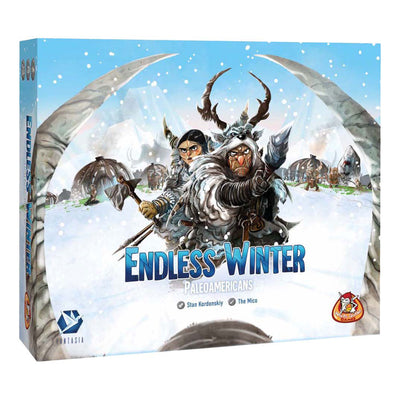 Weiße Kobolde spielen endlose Winterpaläoamerikaner
