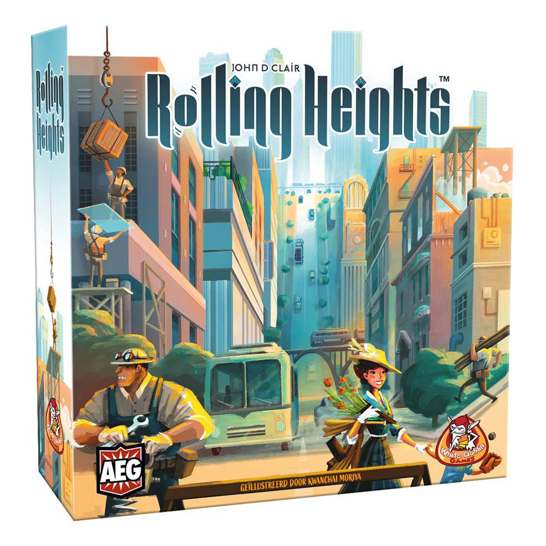White Goblin Games Rolling Heights – Brettspiel