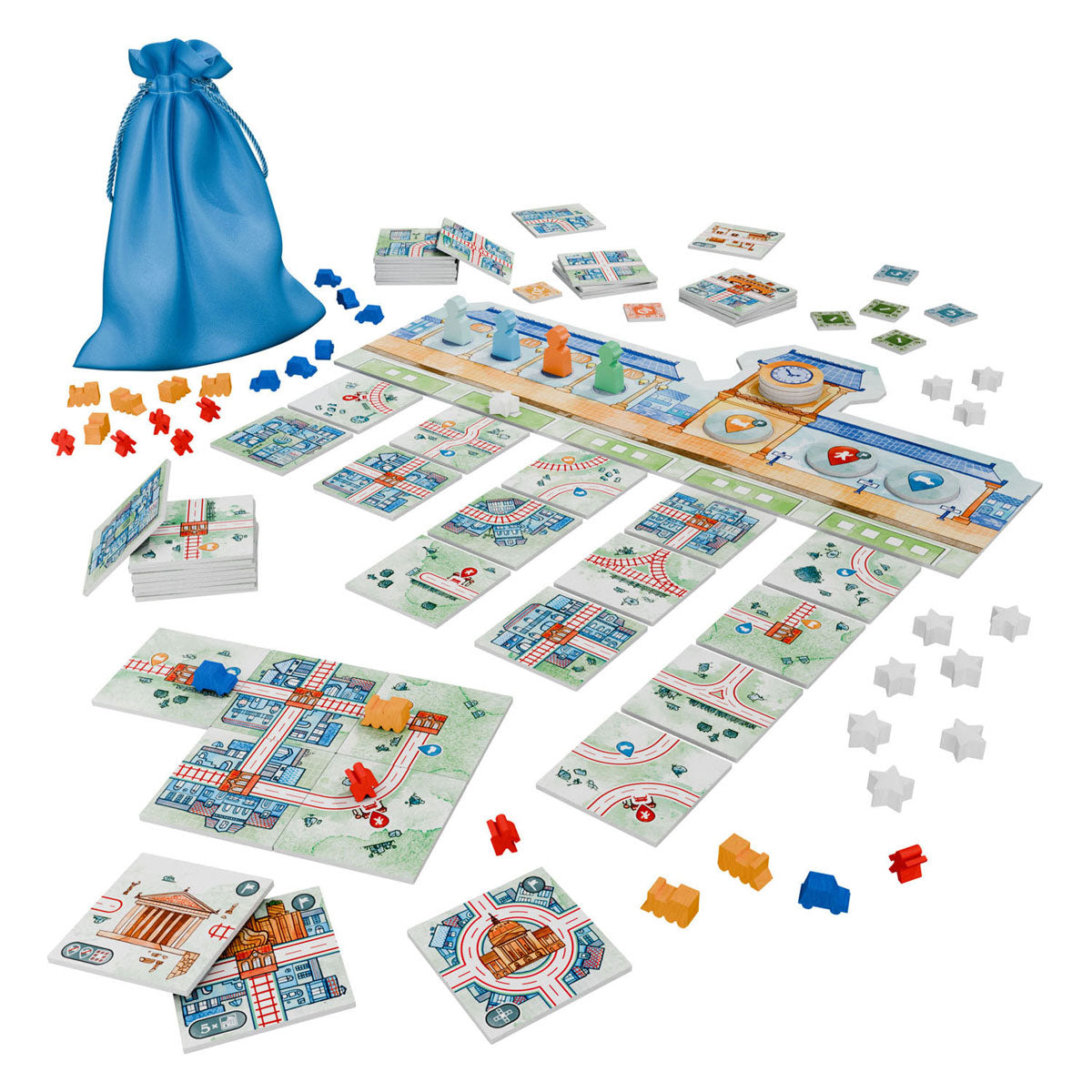 White Goblin Games Eisenbahnplättchen – Brettspiel