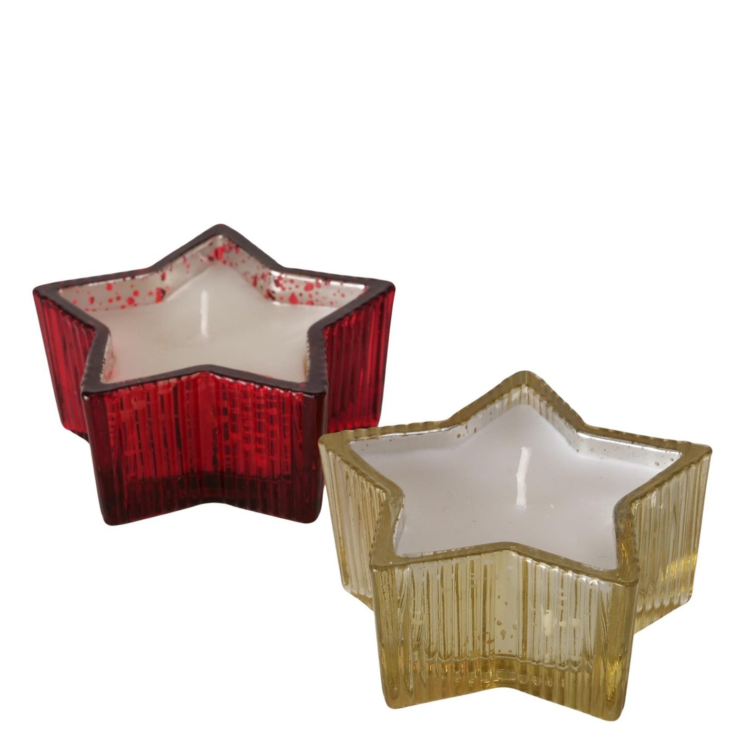 Boltze Home Kerzenglas Stern 9x9x4cm