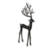 Boltze Startseite Figur Hirsch schwarz 18x3x38cm