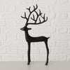 Boltze Startseite Figur Hirsch schwarz 18x3x38cm