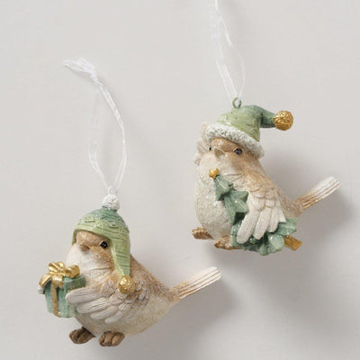 Boltze Home Weihnachtsanhänger Vogel 7,5x7cm