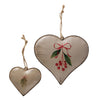 Boltze Home Deco Anhänger Herz Set a 2