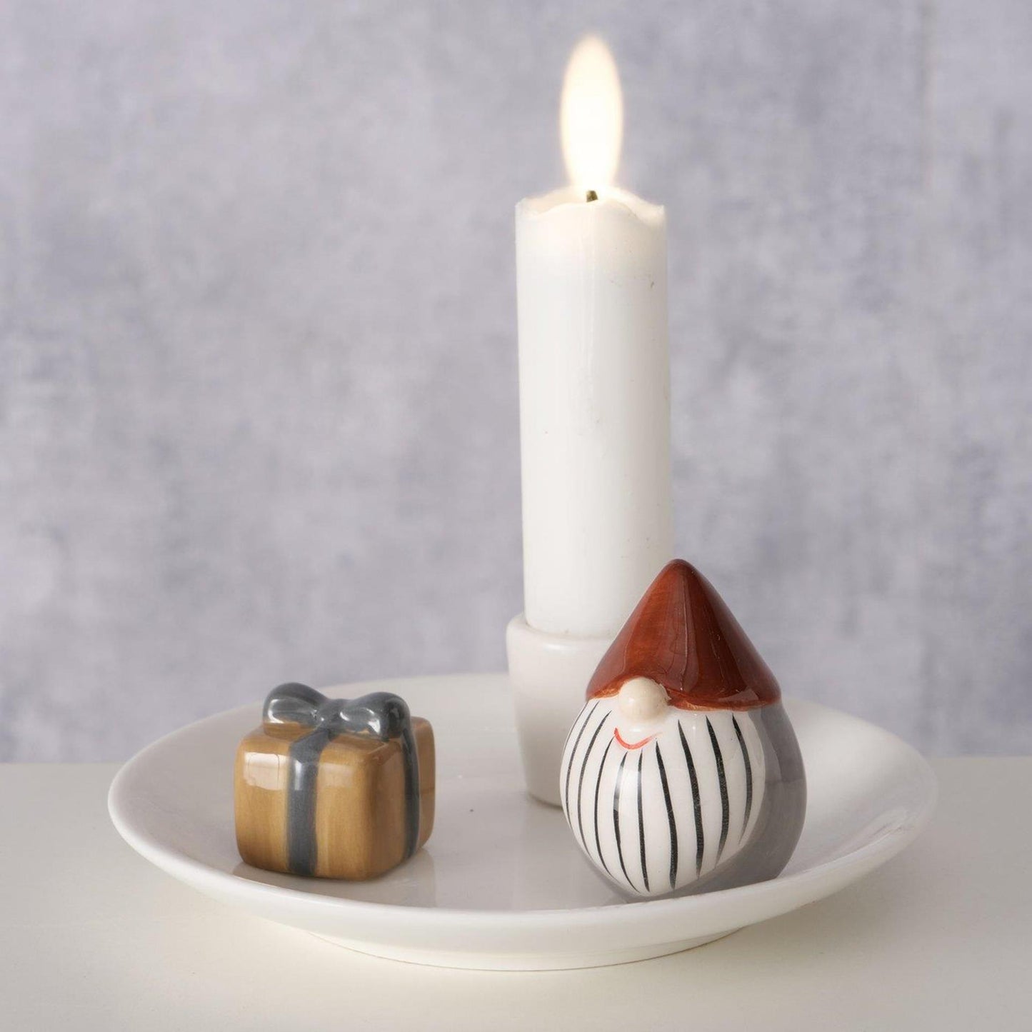 Boltze Home Kerzenständer mit Zwerg ø12cm