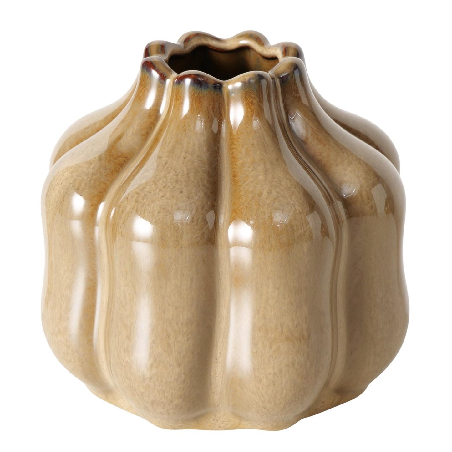 Boltze Home Vase braun ø12,5xh11,3cm