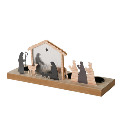 Boltze Home Weihnachtsszene 30x9,2x12,5cm