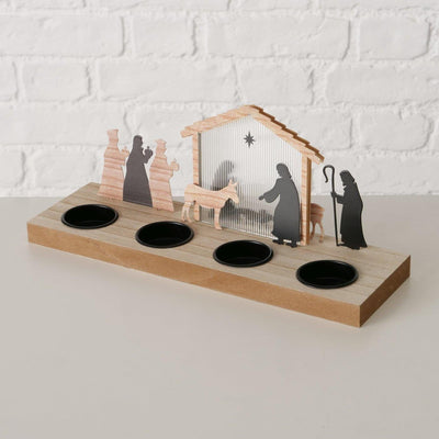 Boltze Home Weihnachtsszene 30x9,2x12,5cm